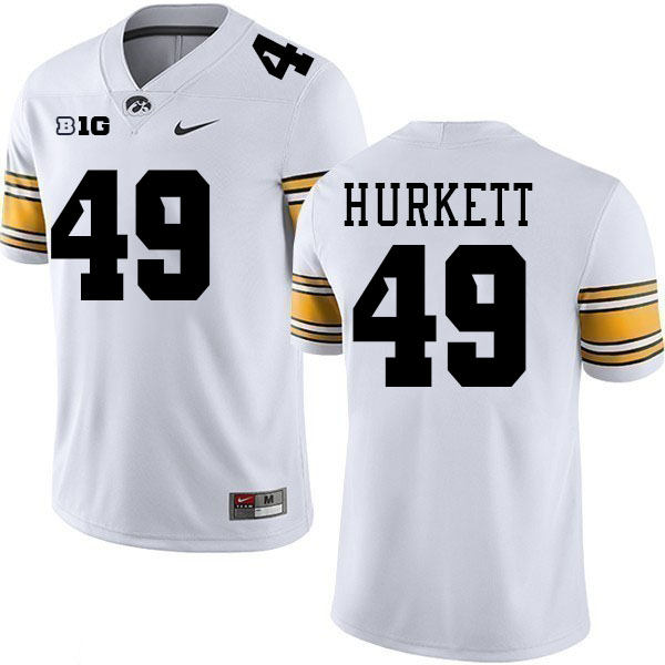 Ethan Hurkett Iowa Jersey,University Of Iowa Hawkeyes Fotoball Uniforms,Jersey,Gears-White